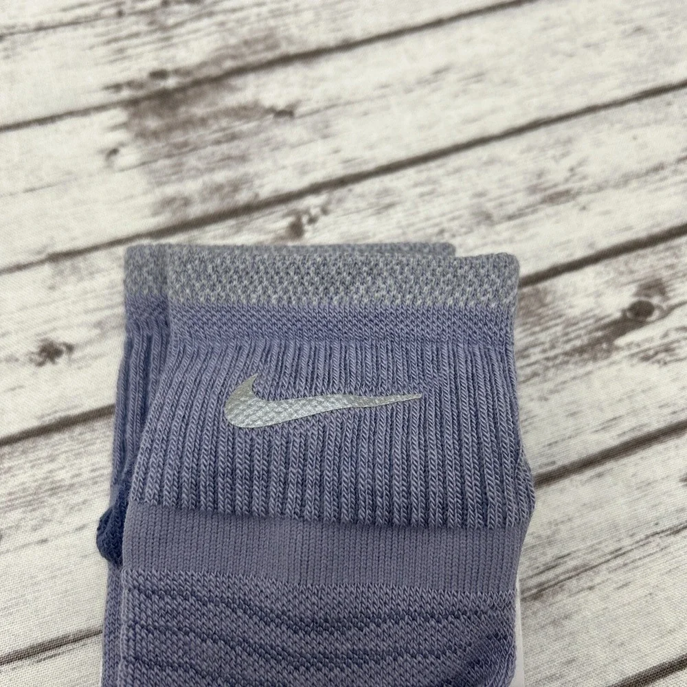 Nike Spark Running Socks Wool Women's Size 5.5-7 Purple Ankle 3pk Reflective
